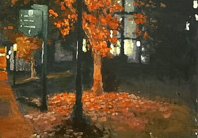 Autumn Evening Walk - Jeffrey J. Bowers
